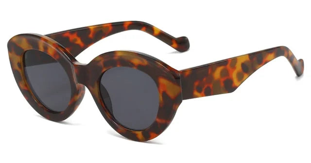 Populaire Cat Eye Zonnebrillen Vrouwen Ins Fashion Ovale Groene Gestreepte Zonnebrillen Dames Vintage Shades Eyewear Oculos Lunette De Soleil