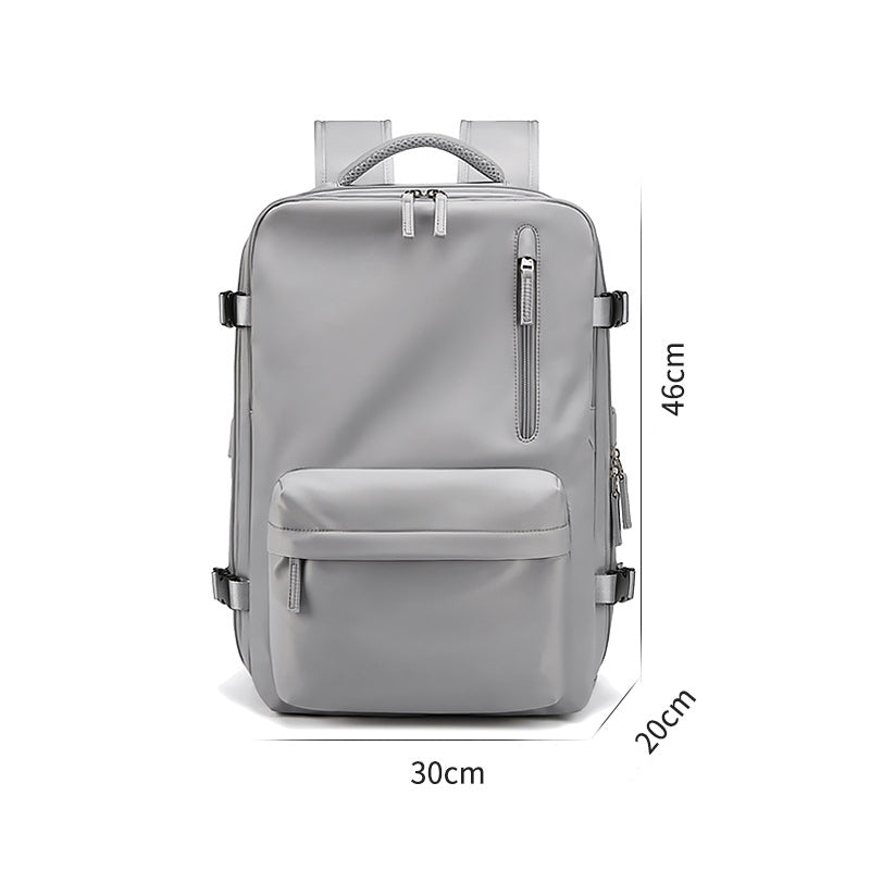Waterdichte 18 inch laptoprugzakken schooltassen met usb Dily Life Vintage Unisex leren studentenrugzak voor mannen