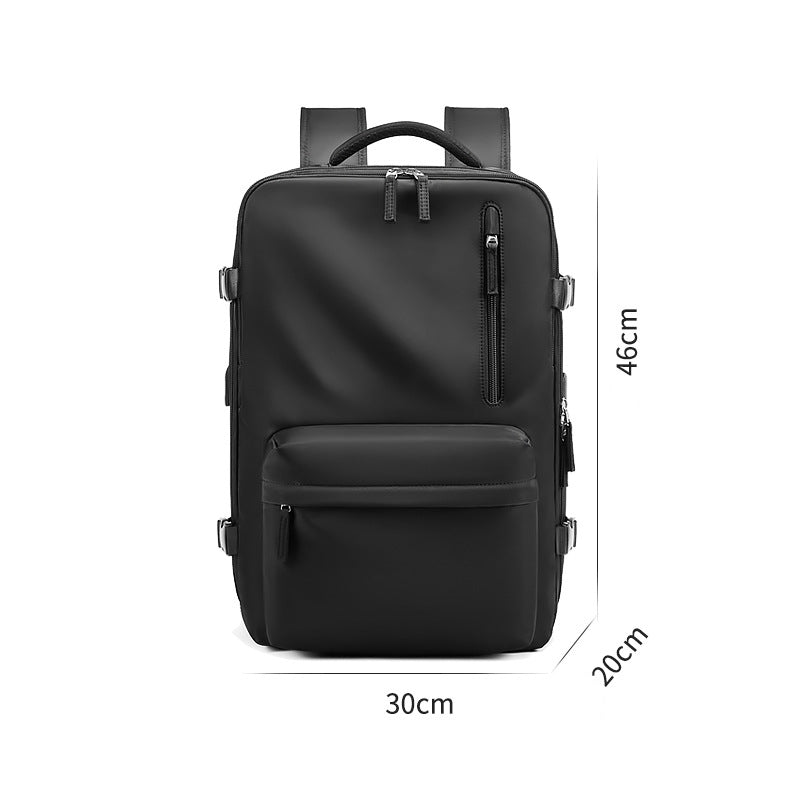 Waterdichte 18 inch laptoprugzakken schooltassen met usb Dily Life Vintage Unisex leren studentenrugzak voor mannen
