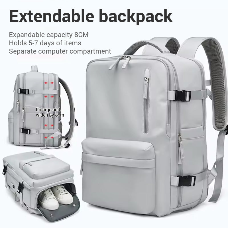 Waterdichte 18 inch laptoprugzakken schooltassen met usb Dily Life Vintage Unisex leren studentenrugzak voor mannen