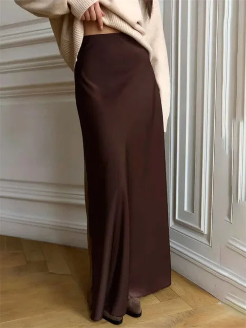 Elegant White Skirts for Women Chic Casual Slim Skirts Spring Autumn Comfortable High Waist A-Line Skirts Female