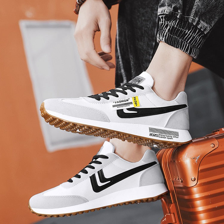 Trendy en veelzijdige studenten sport board schoenen voor tieners, casual sporten, witte sneakers