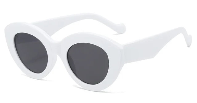 Populaire Cat Eye Zonnebrillen Vrouwen Ins Fashion Ovale Groene Gestreepte Zonnebrillen Dames Vintage Shades Eyewear Oculos Lunette De Soleil
