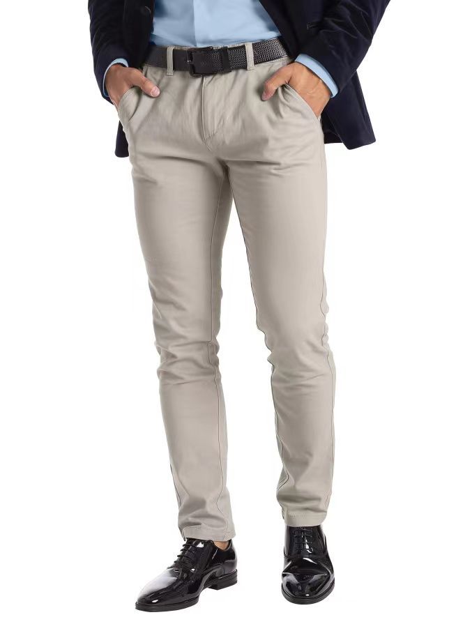 Business Men's Micro-elastic Straight-leg Trousers - CHRISTDEST GLOBAL SERVICE
