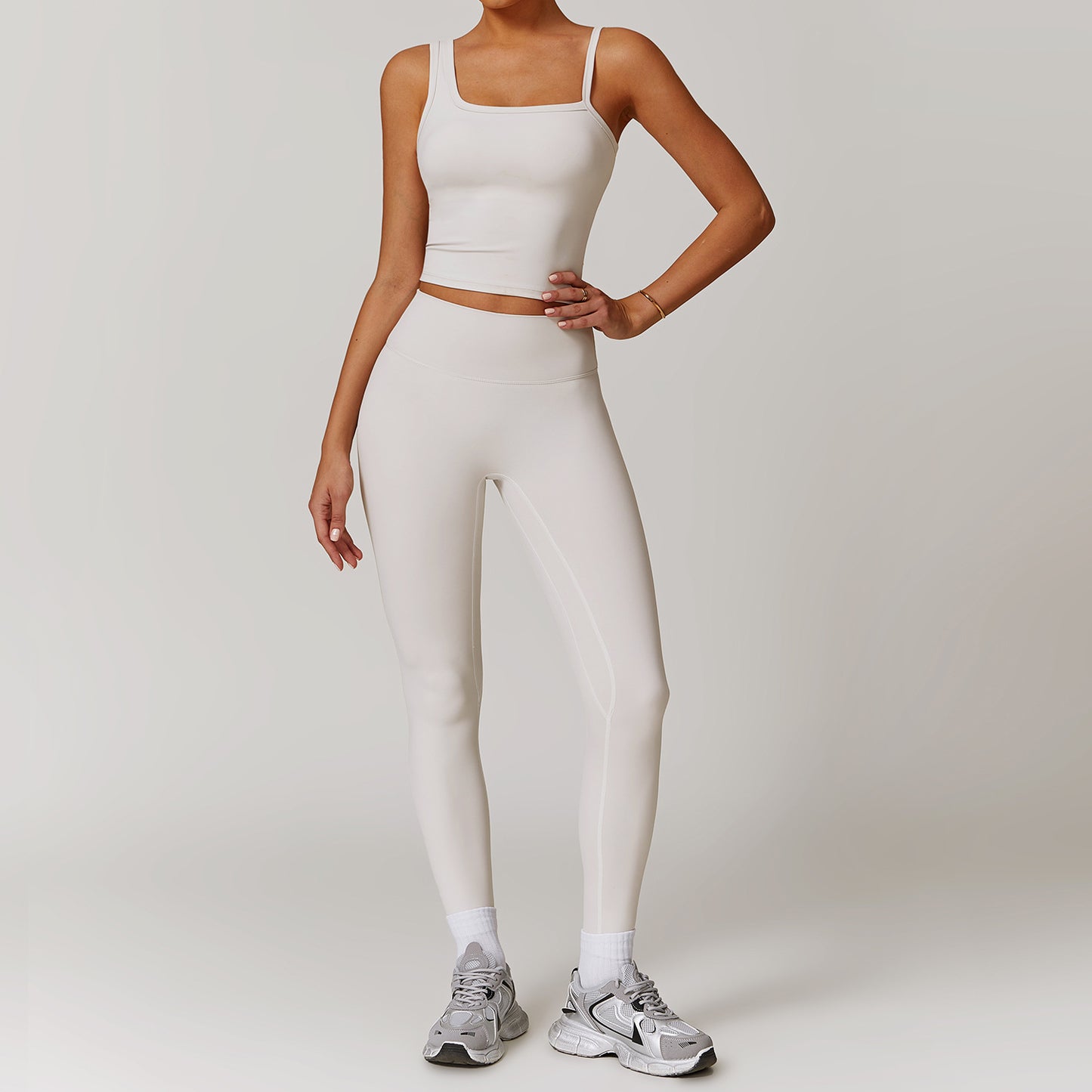 Quick drying vest yoga suit outdoor training suit running exercise fitness suit set