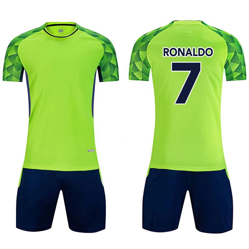 Children's Summer Short-sleeved T-shirt Casual Tops girl Boys Clothing New Tshirt Set Kids Football Jersey - CHRISTDEST GLOBAL SERVICE