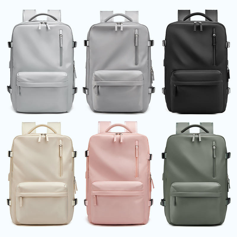 Waterdichte 18 inch laptoprugzakken schooltassen met usb Dily Life Vintage Unisex leren studentenrugzak voor mannen