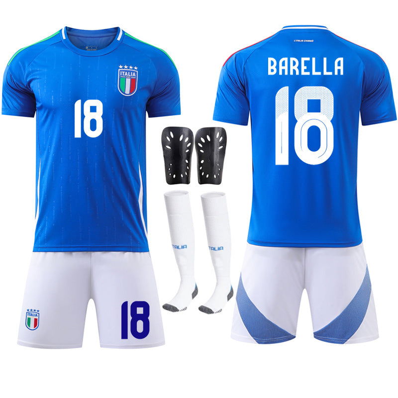 European Cup Italy home football uniform set jersey No. 14 Chiesa 18 Barella national team - CHRISTDEST GLOBAL SERVICE