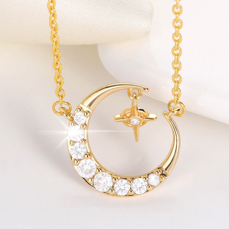 Fashion Moon Necklace Cold Wind Necklace Crescent Female Clavicle Chain - CHRISTDEST GLOBAL SERVICE