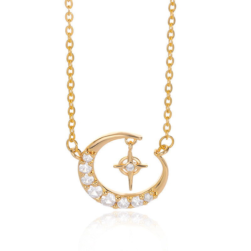 Fashion Moon Necklace Cold Wind Necklace Crescent Female Clavicle Chain - CHRISTDEST GLOBAL SERVICE