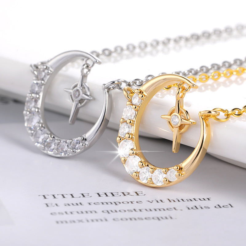 Fashion Moon Necklace Cold Wind Necklace Crescent Female Clavicle Chain - CHRISTDEST GLOBAL SERVICE