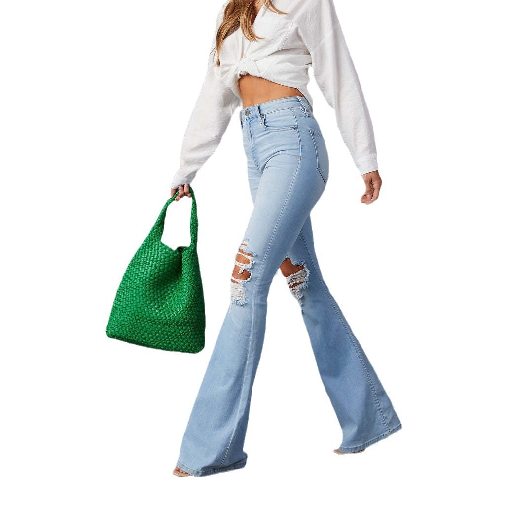 Fashion Temperament Wide-leg Jeans Women - CHRISTDEST GLOBAL SERVICE