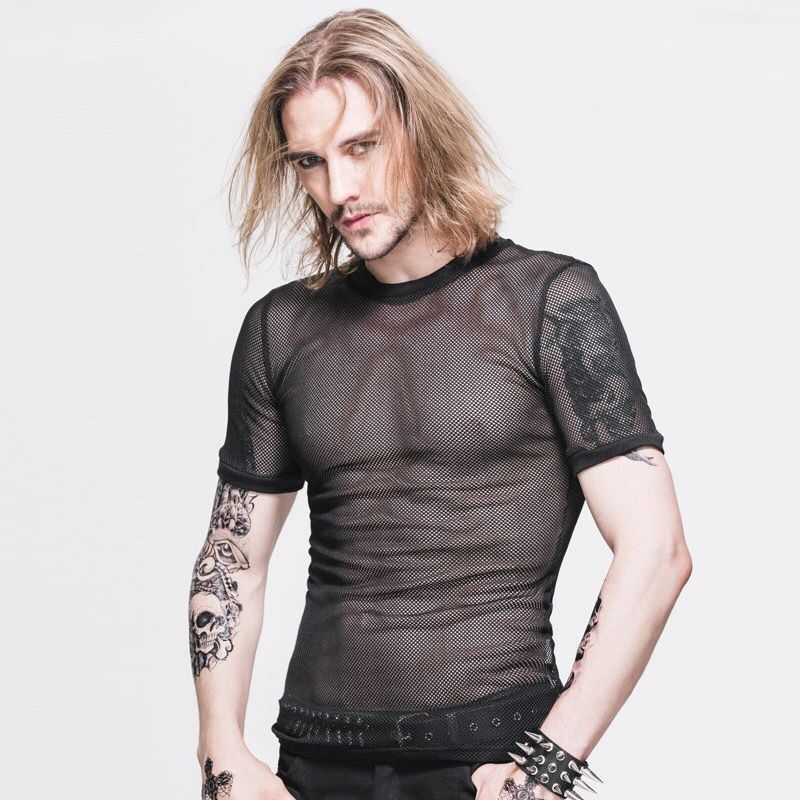 Fishnet Series See-through Net Hole Mesh Top Hollow T-shirt Sexy - CHRISTDEST GLOBAL SERVICE