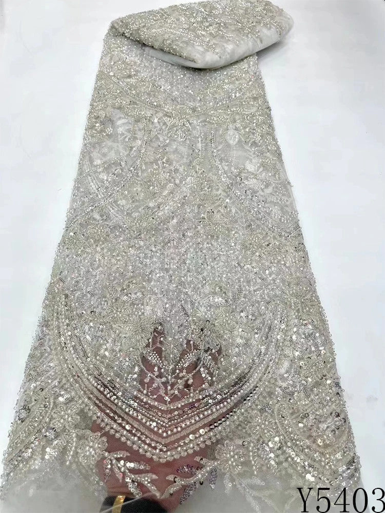 High-grade Lace Beads Sequined Mesh Embroidery Fabric - CHRISTDEST GLOBAL SERVICE