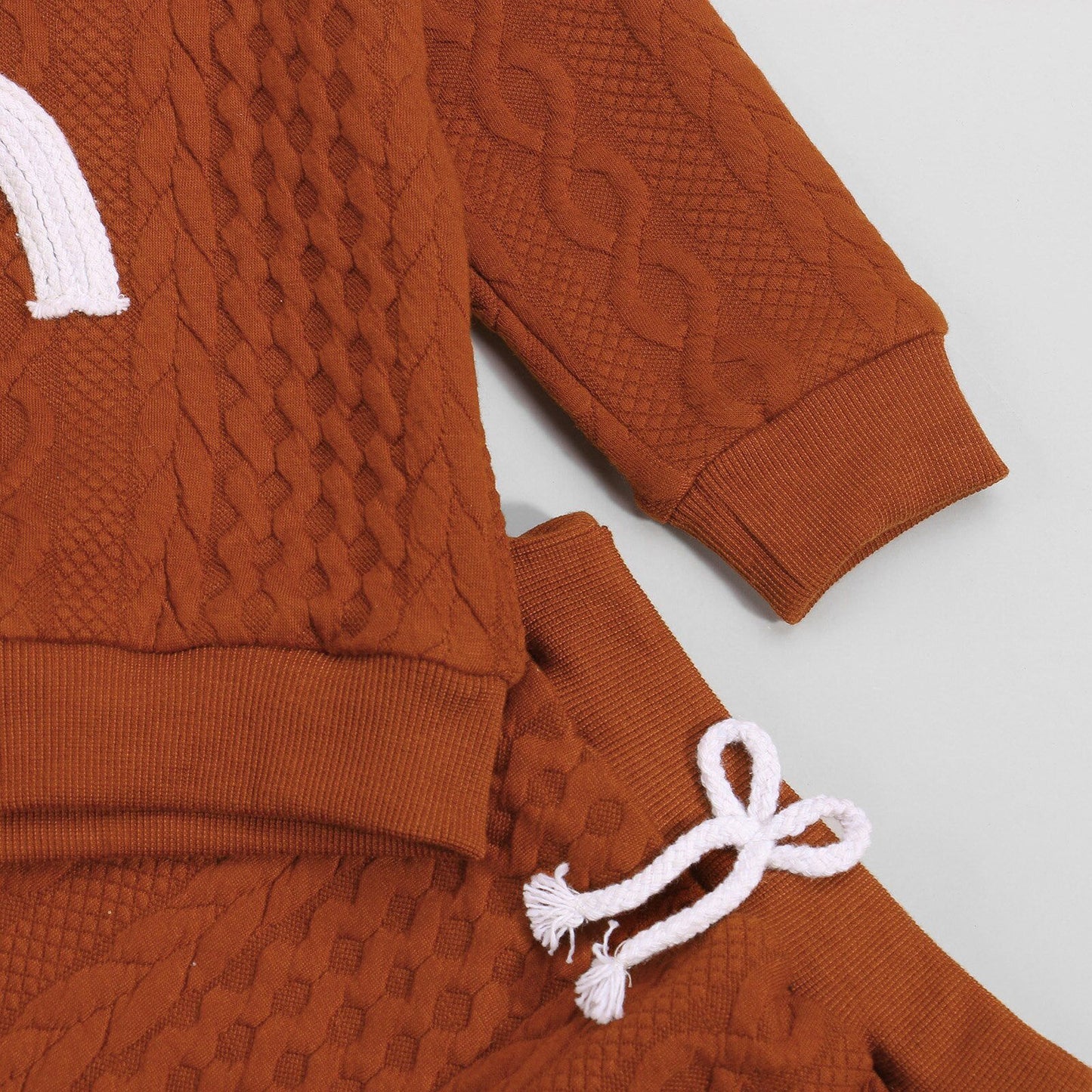 Infant Baby Girls Boys 2Pcs Fall Outfits, Long Sleeve Mock Neck Rainbow Knit Tops + Elastic Waist Pants Set 0-3Y - CHRISTDEST GLOBAL SERVICE