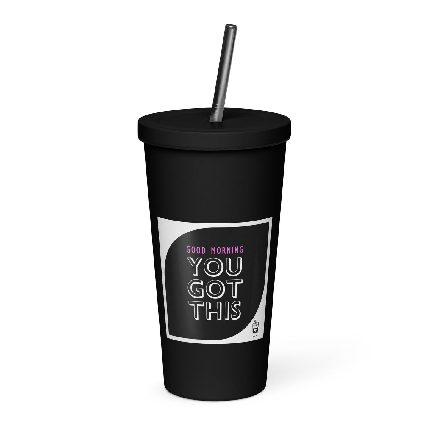 Insulated tumbler with a straw - CHRISTDEST GLOBAL SERVICE