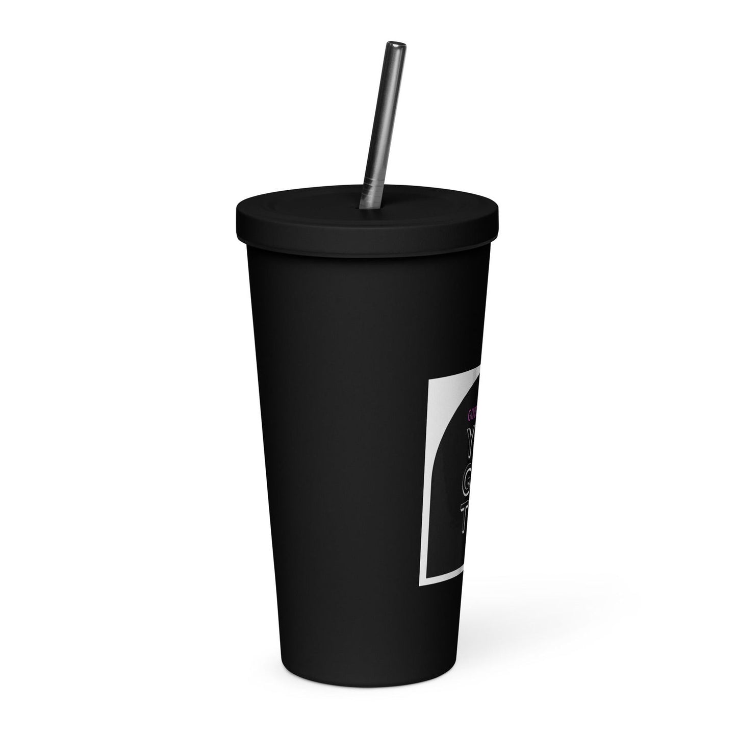 Insulated tumbler with a straw - CHRISTDEST GLOBAL SERVICE