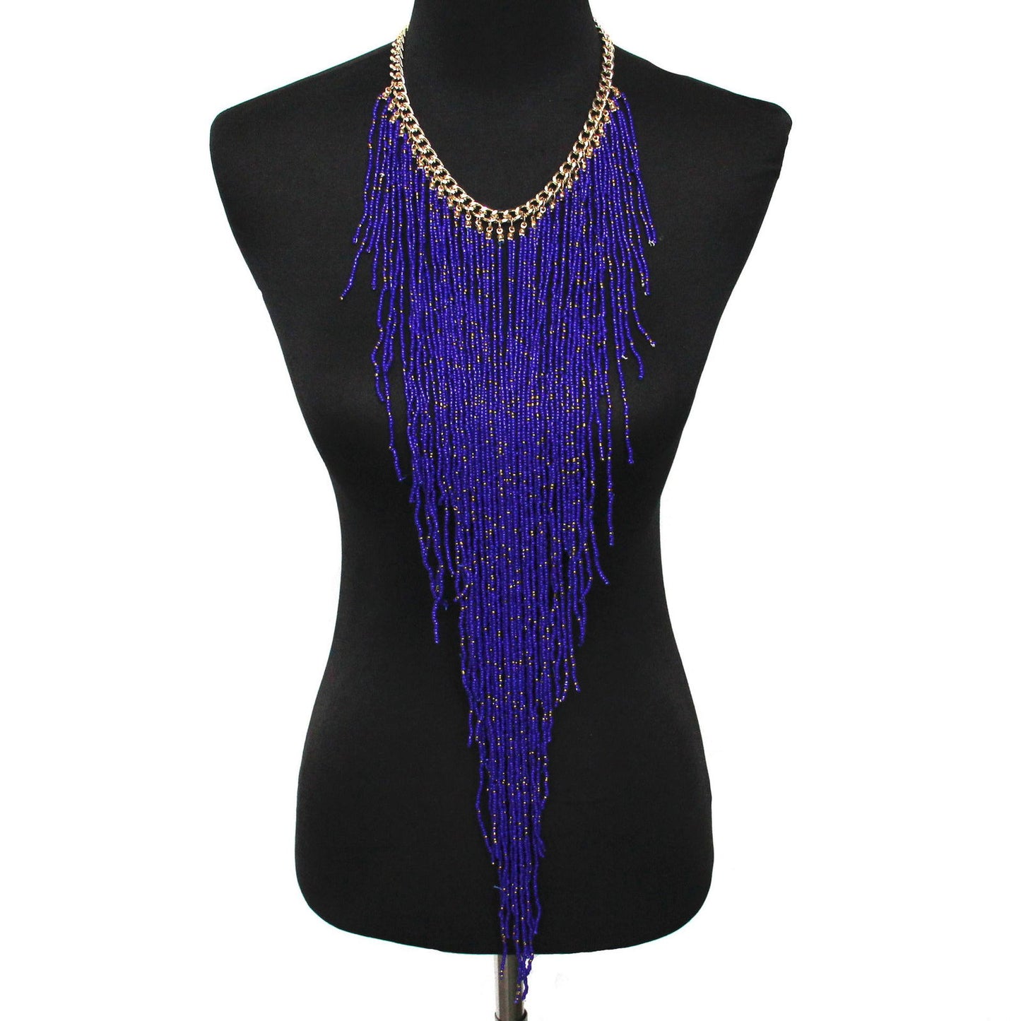 Long rice bead tassel necklace - CHRISTDEST GLOBAL SERVICE