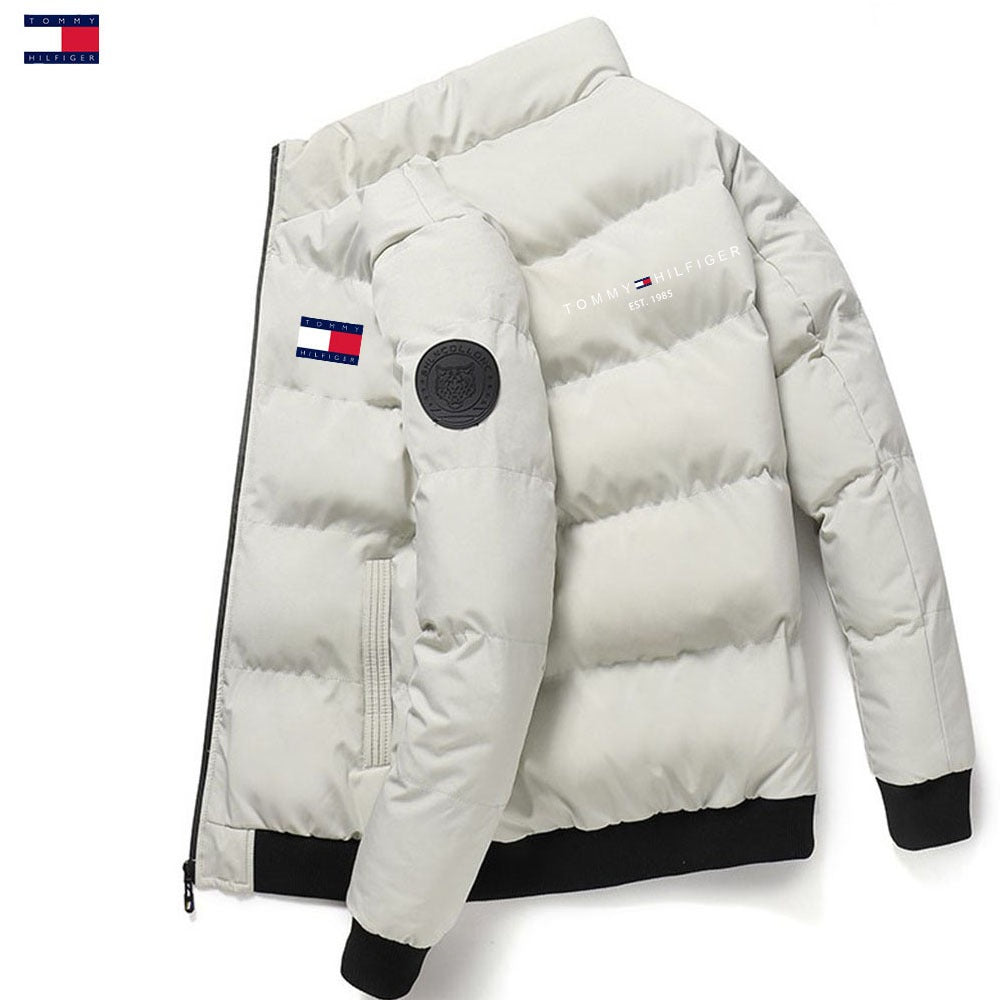 Men's standing collar cotton jacket, winter thick warm cotton jacket, Korean version down jacket, handsome cotton jacket - CHRISTDEST GLOBAL SERVICE