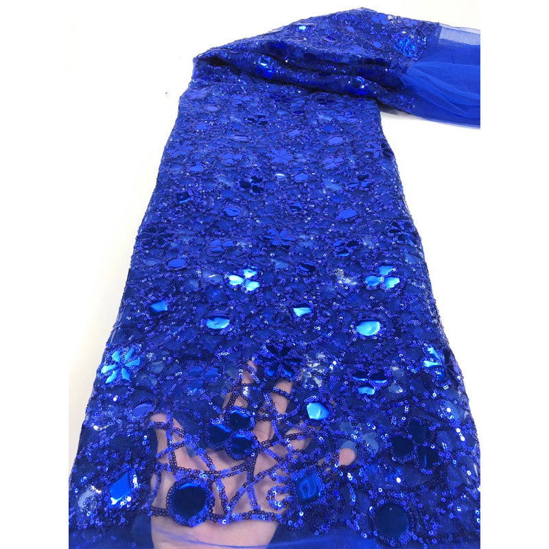 New Style Mesh Lace Fabric Sequin Embroidered Fabric Womens Color Fashion - CHRISTDEST GLOBAL SERVICE