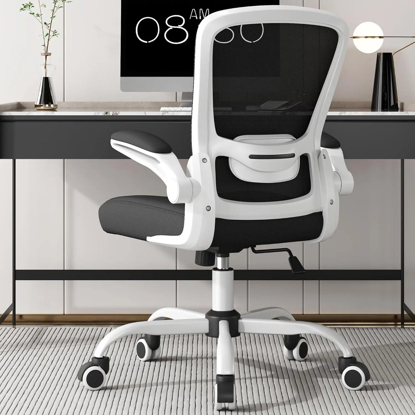 Office Chair, Ergonomic Desk Chair with Adjustable Lumbar Support, High Back Mesh Computer Chair with Flip-up Armrests-BIFMA - CHRISTDEST GLOBAL SERVICE
