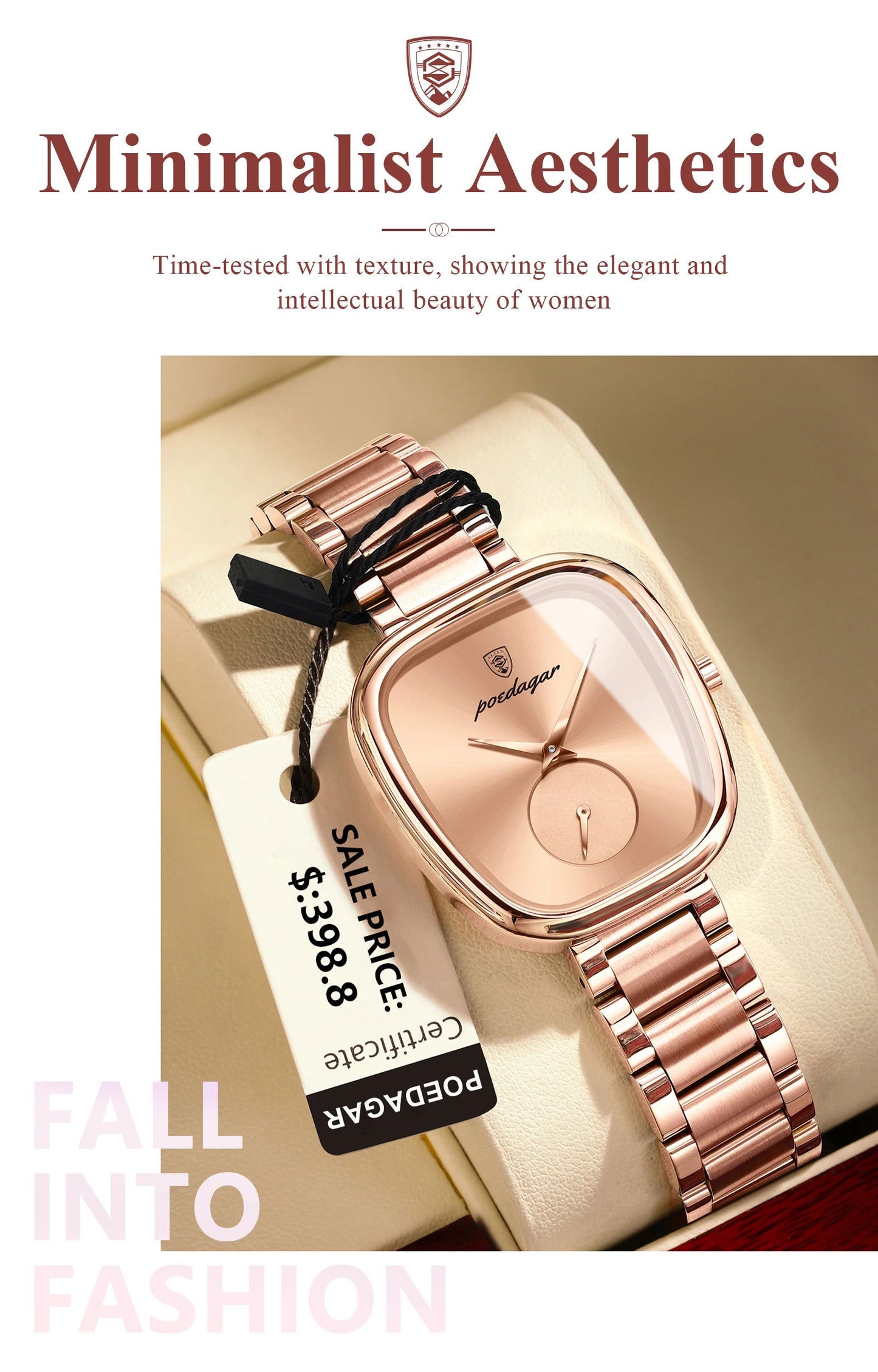 POEDAGAR Luxury Watch for Woman Waterproof Stainless Steel Quartz Ladies Watch High Quality Women's Watches Elegant Female Clock - CHRISTDEST GLOBAL SERVICE