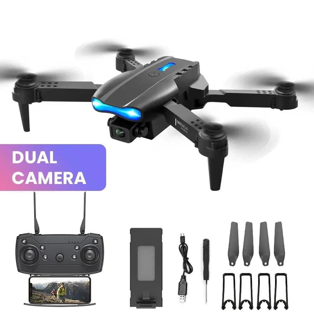 RNABAU E99 RC Drone 4K Professinal With Wide Angle Dual HD Camera Foldable RC Helicopter 5G WIFI FPV Height Hold Apron Sell - CHRISTDEST GLOBAL SERVICE