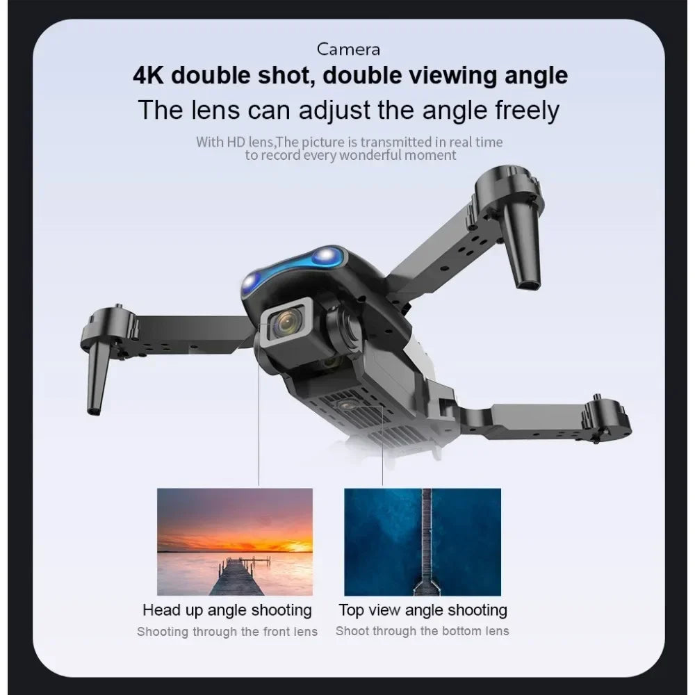 RNABAU E99 RC Drone 4K Professinal With Wide Angle Dual HD Camera Foldable RC Helicopter 5G WIFI FPV Height Hold Apron Sell - CHRISTDEST GLOBAL SERVICE