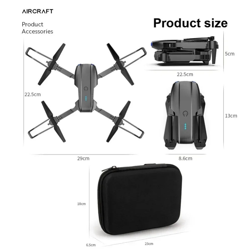 RNABAU E99 RC Drone 4K Professinal With Wide Angle Dual HD Camera Foldable RC Helicopter 5G WIFI FPV Height Hold Apron Sell - CHRISTDEST GLOBAL SERVICE