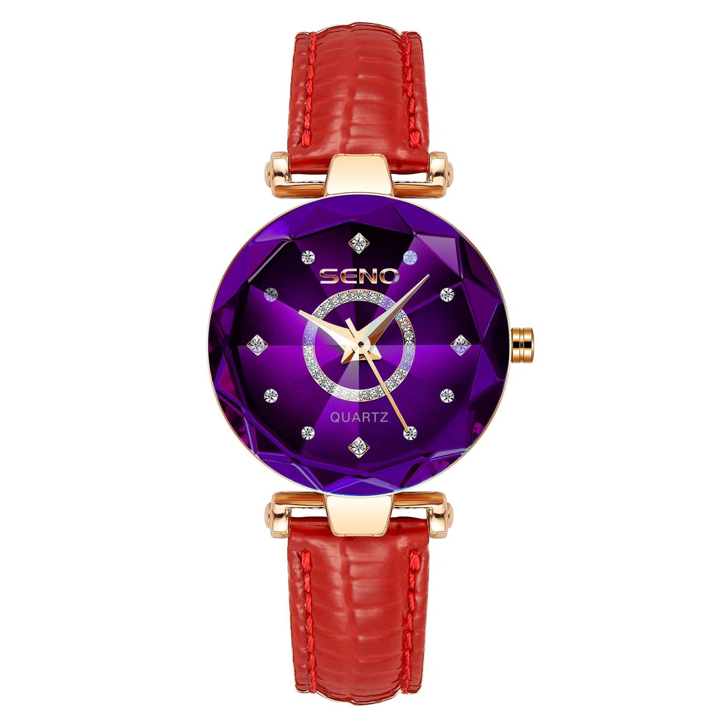 SENO Ocean Star Women Crystal Watch 2024 Top Brand Luxury Rose Gold Women Bracelet Watch for Ladies Wrist Watch Relogio Feminino - CHRISTDEST GLOBAL SERVICE