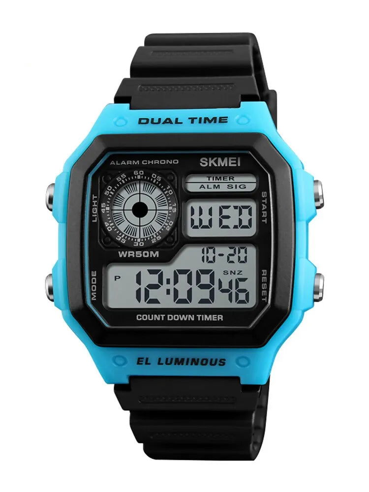 Skmei Top Brand Countdown Sport Watches Mens Multifunction Stopwatch 5bar Waterproof Alarm Clock Back Light Digital Wristwatch - CHRISTDEST GLOBAL SERVICE