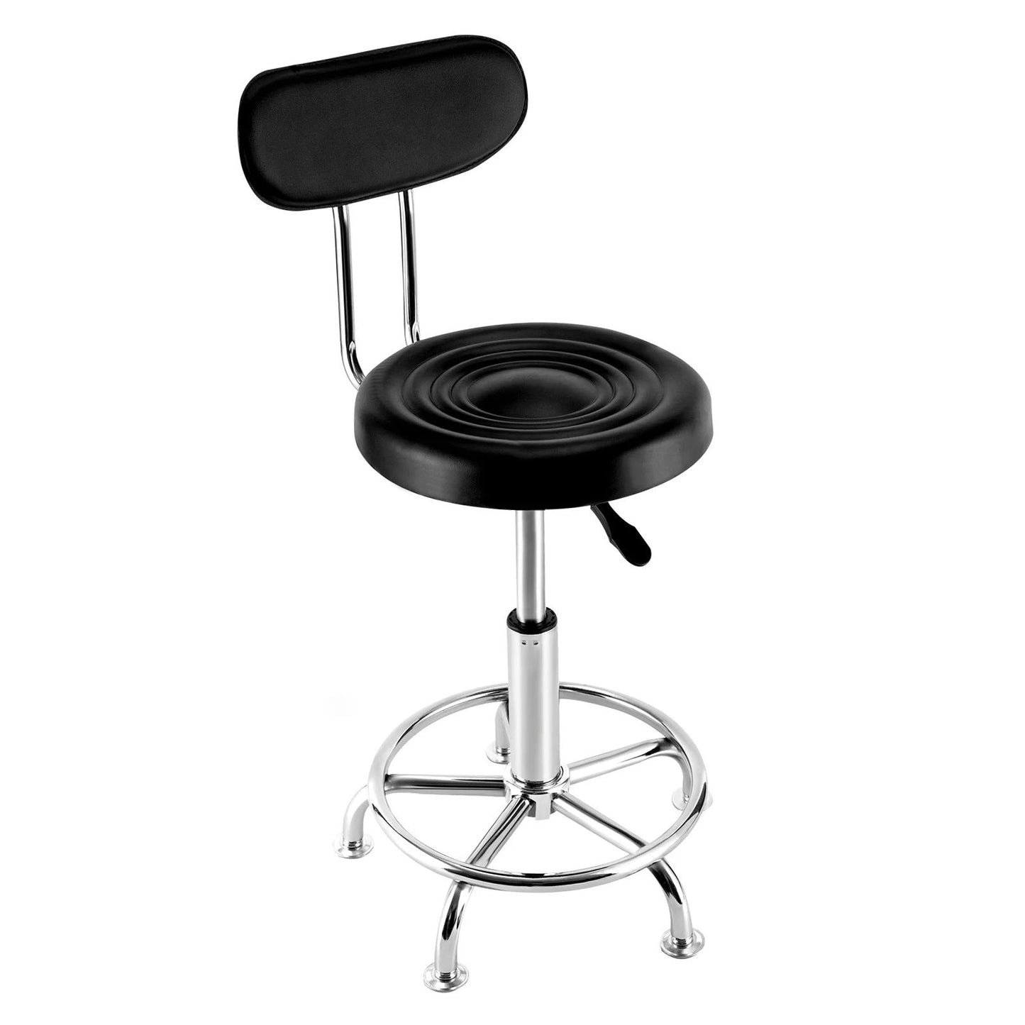 Stool Salon Chair with 360 Degree Swivel Seat Heavy Duty Hydraulic Height Adjustable High Barber Cutting Stools - CHRISTDEST GLOBAL SERVICE