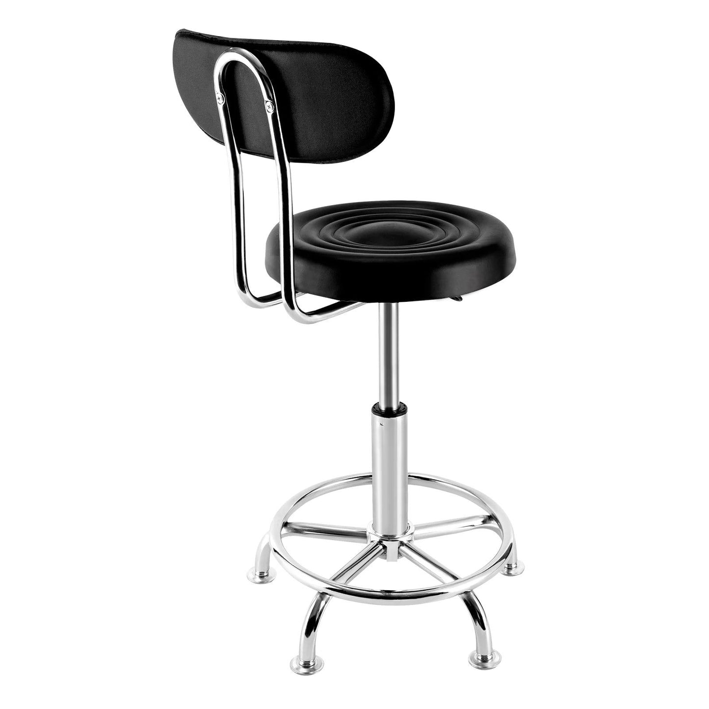 Stool Salon Chair with 360 Degree Swivel Seat Heavy Duty Hydraulic Height Adjustable High Barber Cutting Stools - CHRISTDEST GLOBAL SERVICE