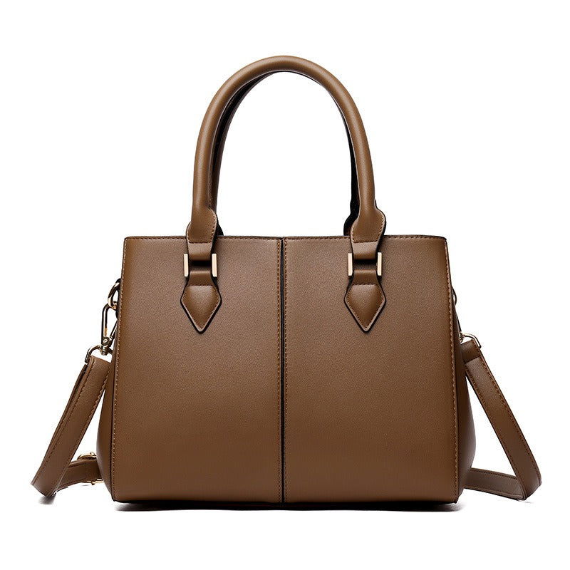 Tote bag simple shoulder crossbody large capacity soft leather women's handbag cross-border women's bag - CHRISTDEST GLOBAL SERVICE