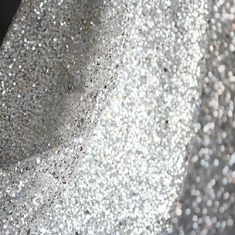 Wedding Dress Silver Bronzing Sequin Fabric - CHRISTDEST GLOBAL SERVICE