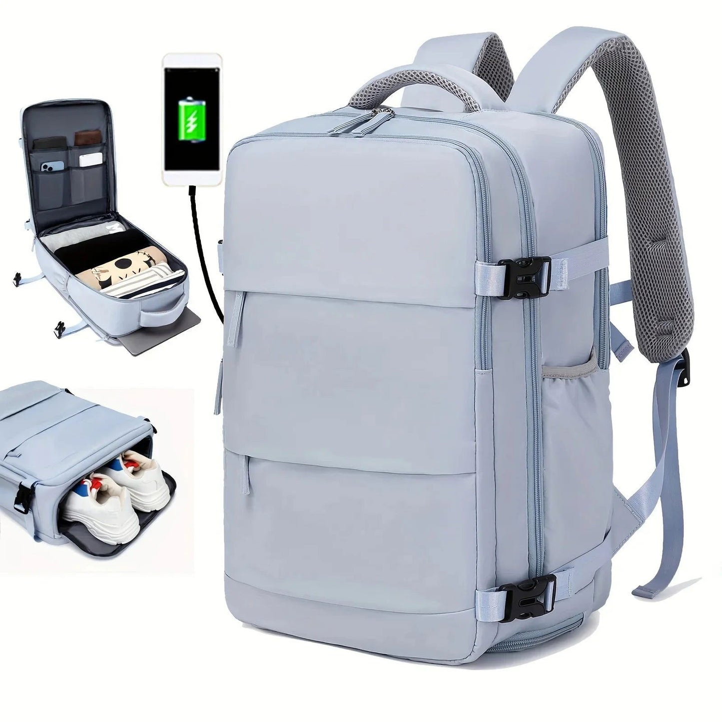 Women's Bag Large Capacity Journey Multifunction Backpack With Shoe Storage Multilayer Dry And Wet Separation Waterproof - CHRISTDEST GLOBAL SERVICE