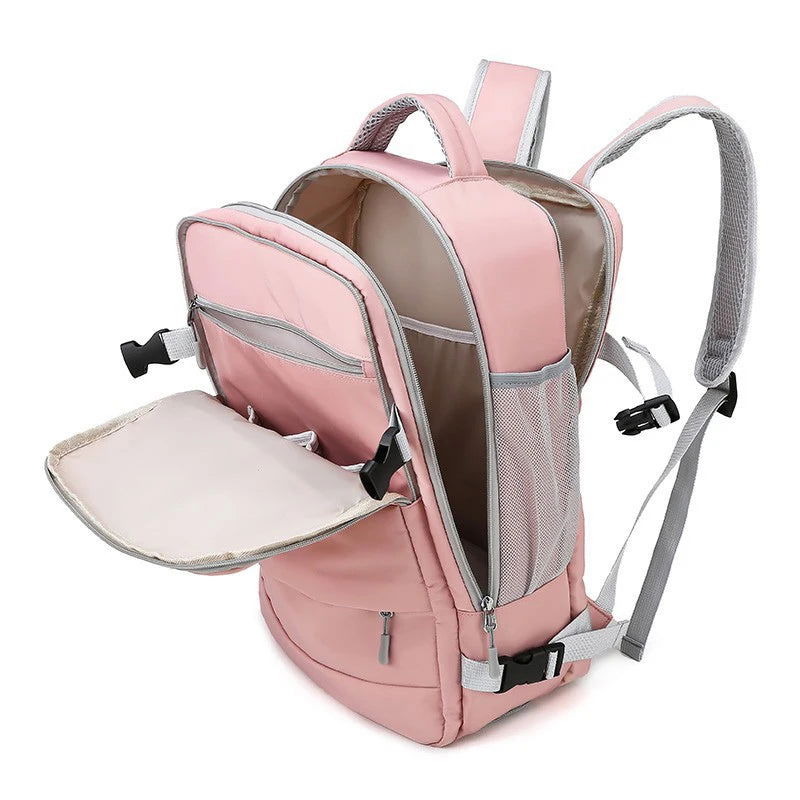 Women's Bag Large Capacity Journey Multifunction Backpack With Shoe Storage Multilayer Dry And Wet Separation Waterproof - CHRISTDEST GLOBAL SERVICE