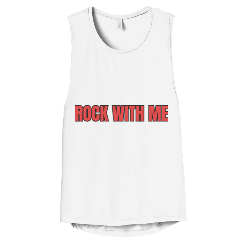 Women's Flowy Scoop Muscle Tank Top - CHRISTDEST GLOBAL SERVICE