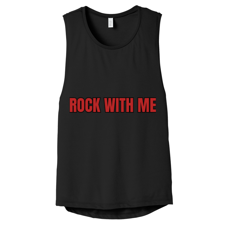 Women's Flowy Scoop Muscle Tank Top - CHRISTDEST GLOBAL SERVICE