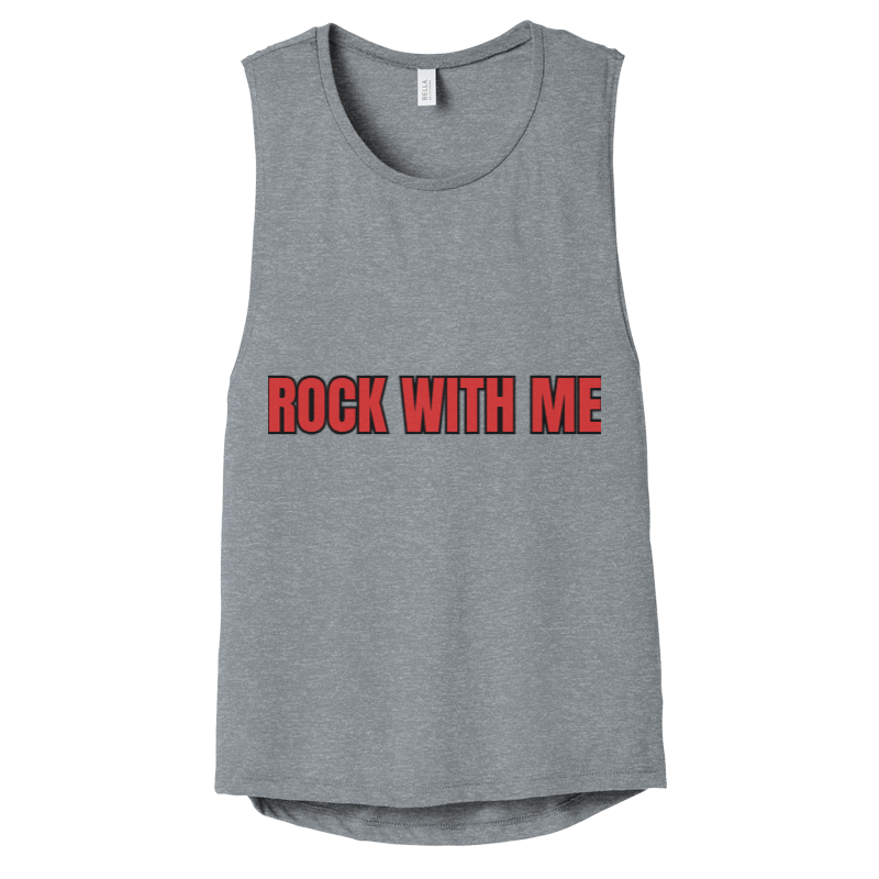 Women's Flowy Scoop Muscle Tank Top - CHRISTDEST GLOBAL SERVICE
