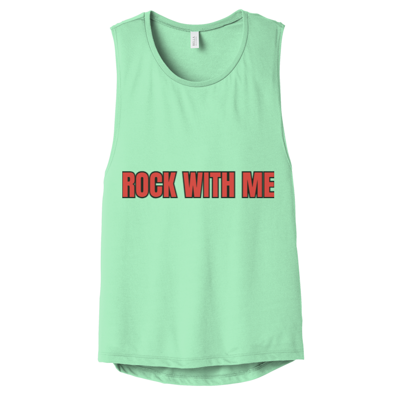 Women's Flowy Scoop Muscle Tank Top - CHRISTDEST GLOBAL SERVICE