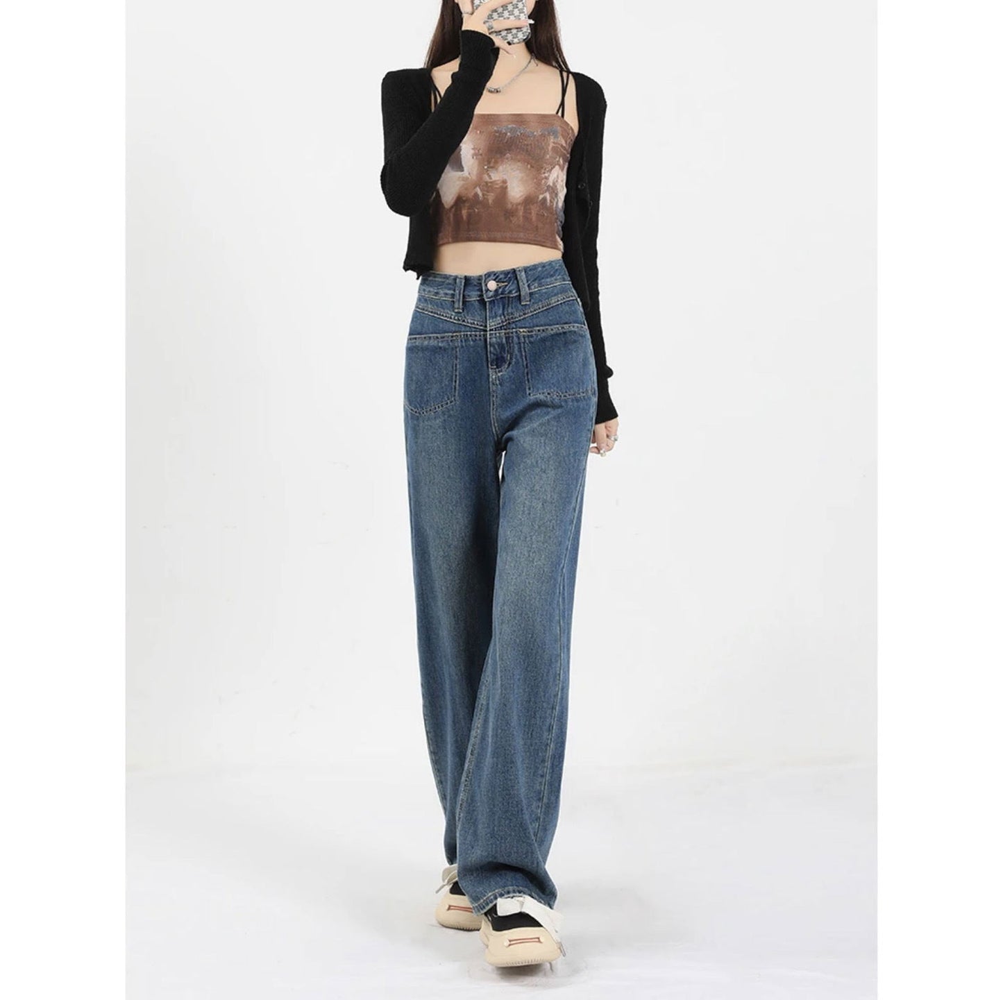 Women's High Waist Loose Jeans - CHRISTDEST GLOBAL SERVICE