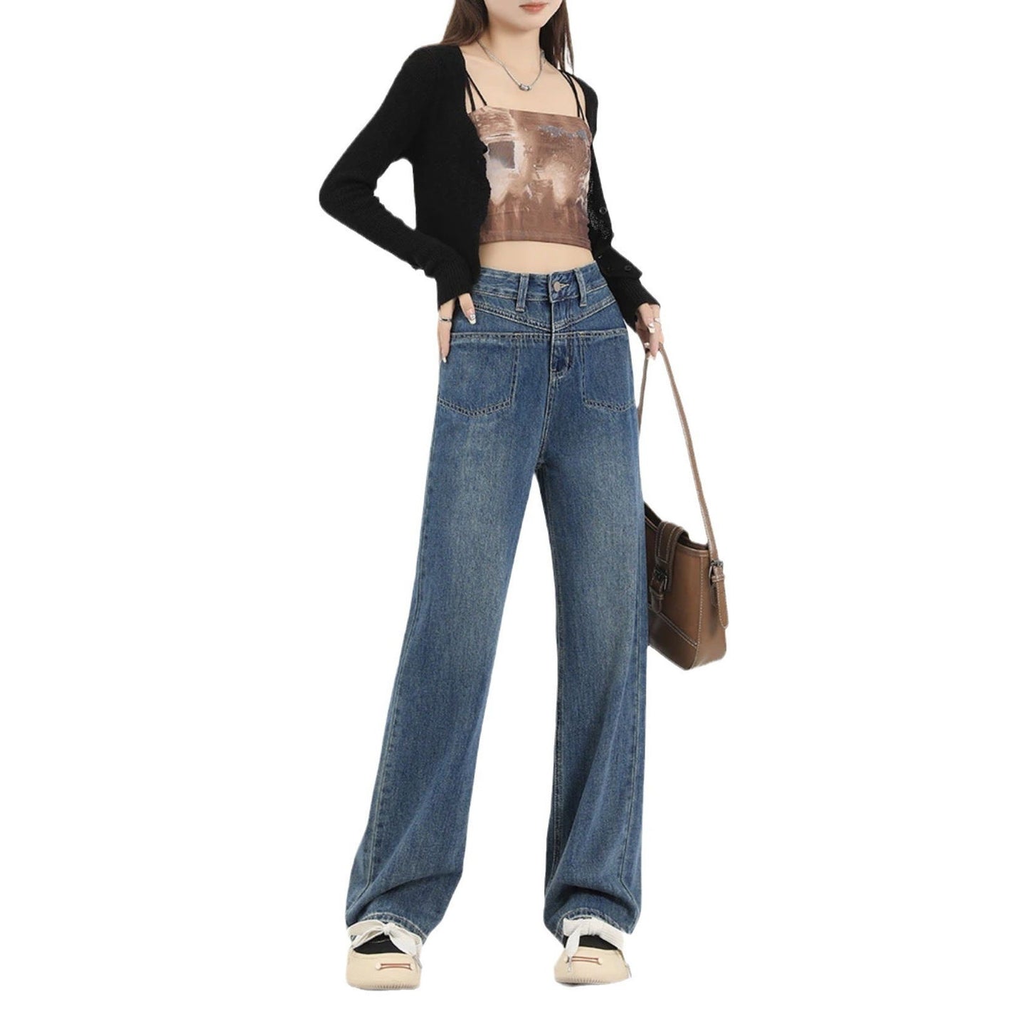 Women's High Waist Loose Jeans - CHRISTDEST GLOBAL SERVICE