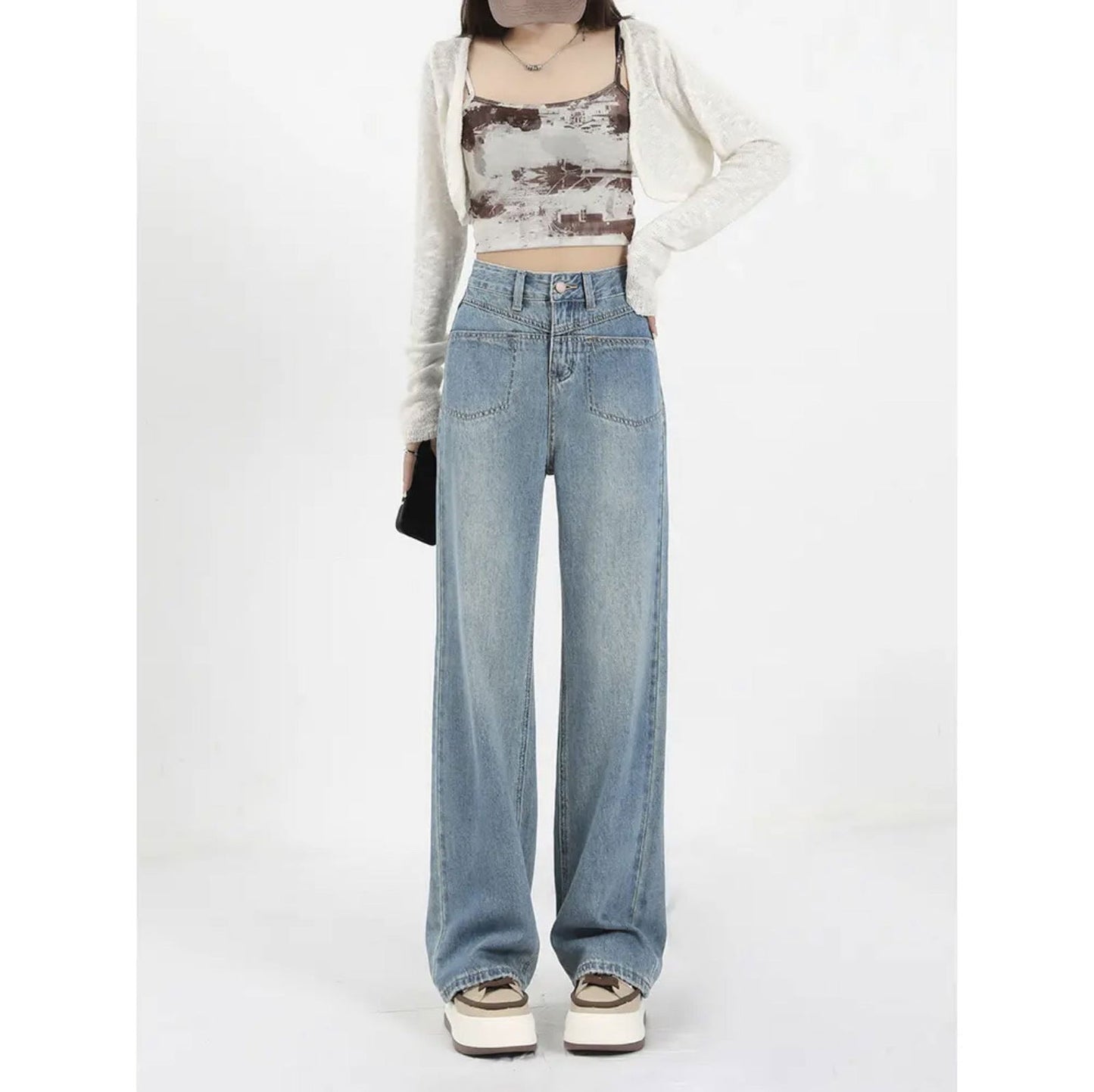 Women's High Waist Loose Jeans - CHRISTDEST GLOBAL SERVICE