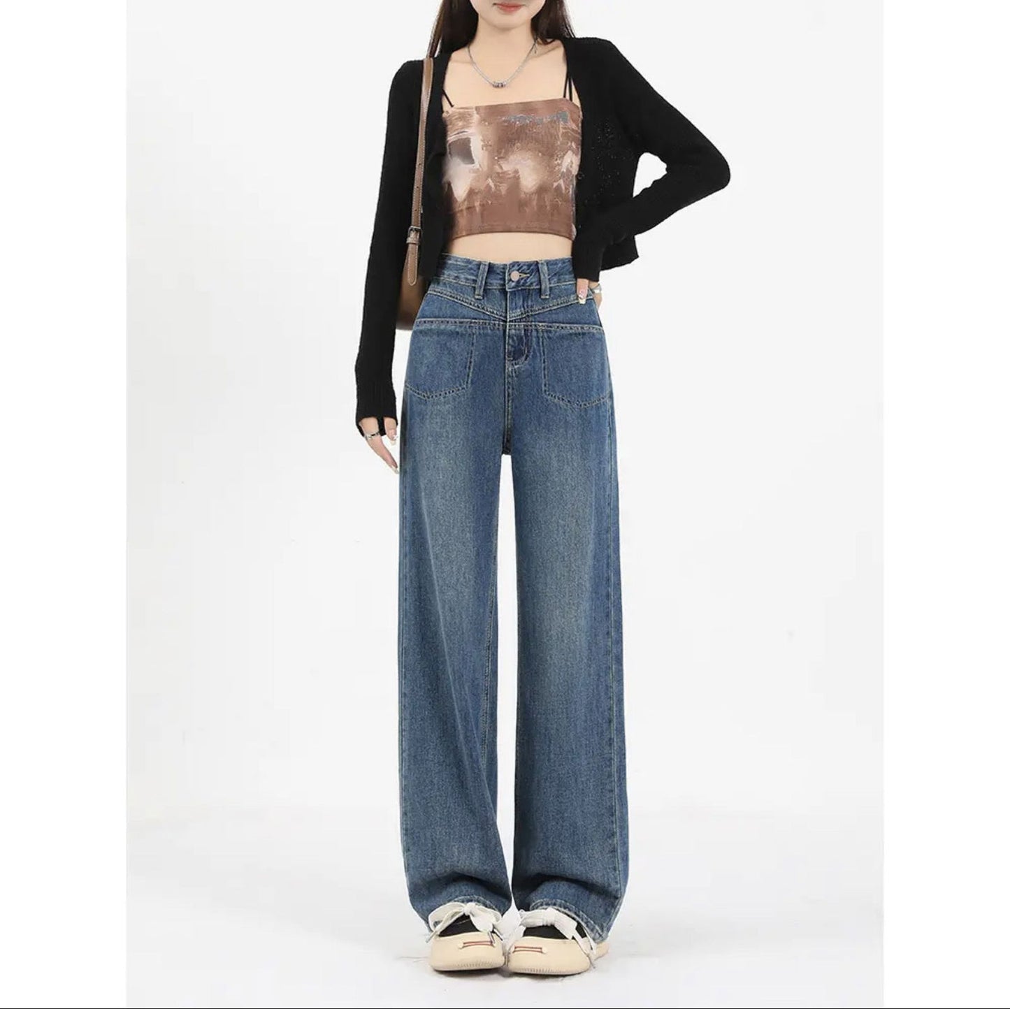 Women's High Waist Loose Jeans - CHRISTDEST GLOBAL SERVICE