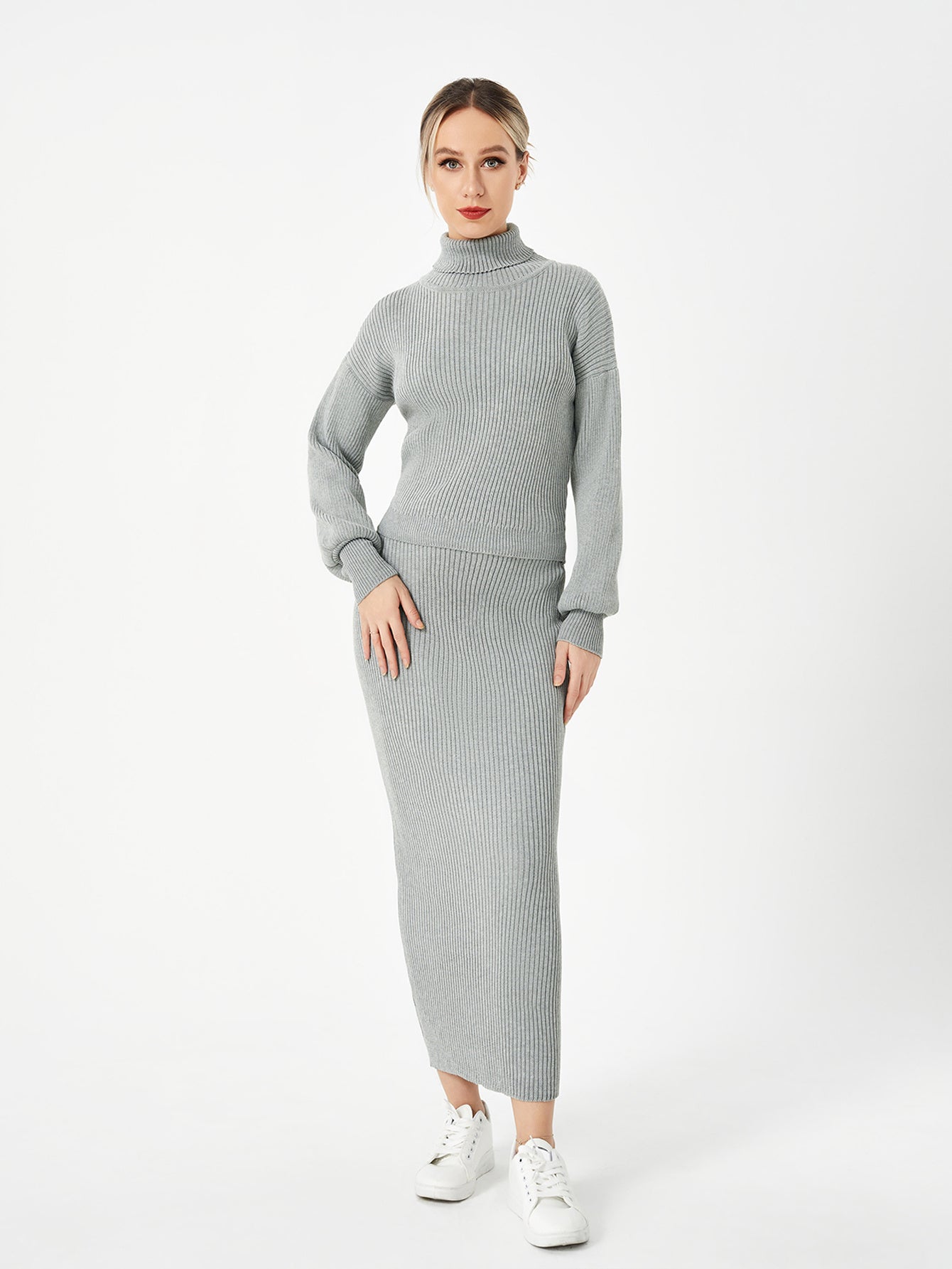 Women's Knitted Skirt Suit - CHRISTDEST GLOBAL SERVICE