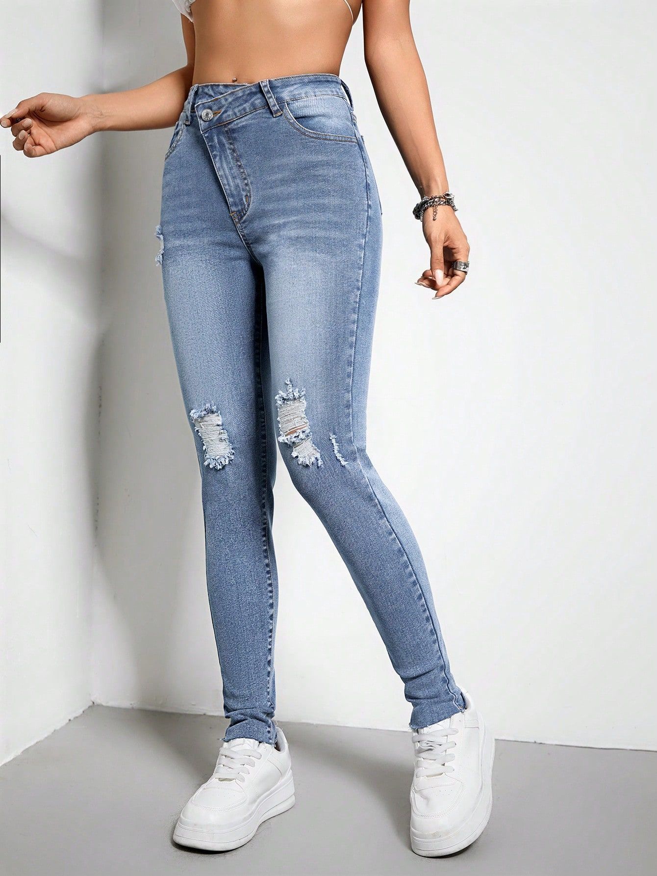 Women's Slim Fit Skinny Jeans - CHRISTDEST GLOBAL SERVICE