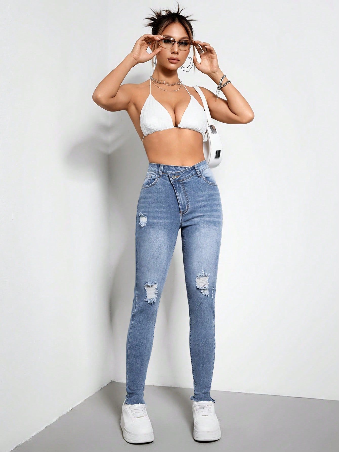 Women's Slim Fit Skinny Jeans - CHRISTDEST GLOBAL SERVICE