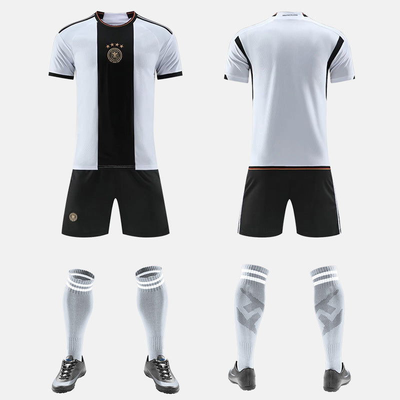 World Cup Qatar Football Shirt Set National Team Kit France Netherlands Germany Home Away Boys and Girls - CHRISTDEST GLOBAL SERVICE