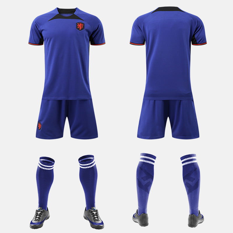World Cup Qatar Football Shirt Set National Team Kit France Netherlands Germany Home Away Boys and Girls - CHRISTDEST GLOBAL SERVICE